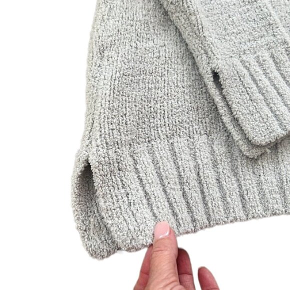 Simply Vera Wang Chenille Hoodie Light Sky Blue Gray XL Cozy Soft Sweater - Picture 8 of 9